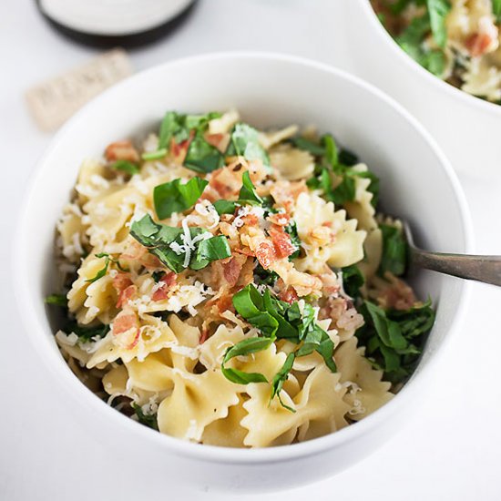 Kale and Pancetta Pasta