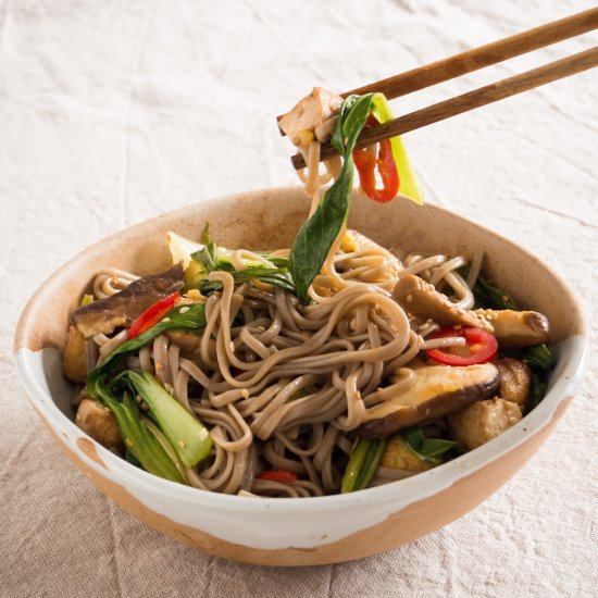 Sesame Shitake Noodles