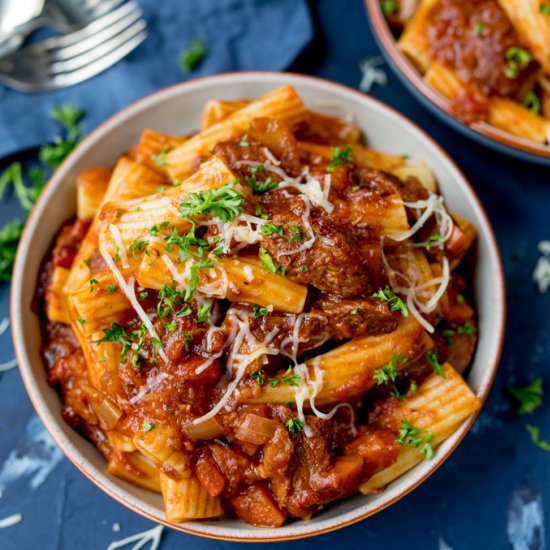 Big Batch Beef Ragu with Pasta