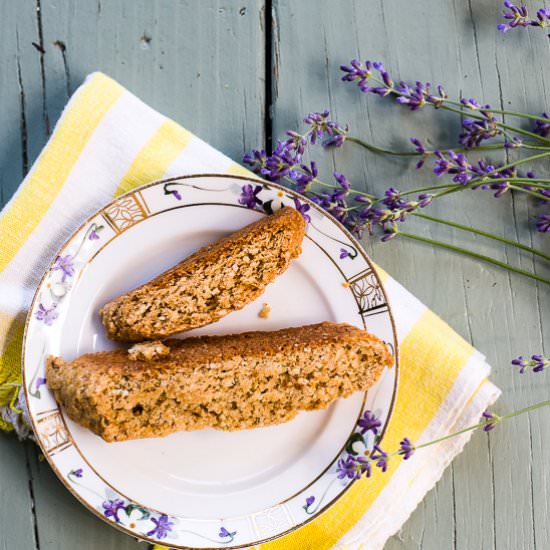 Almond Lavender Biscotti