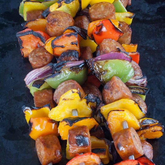 Bilinski’s Chicken Sausage Skewers