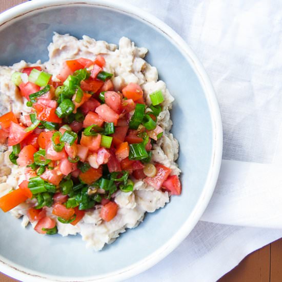 Healthy Tomato Scallion Bean Dip