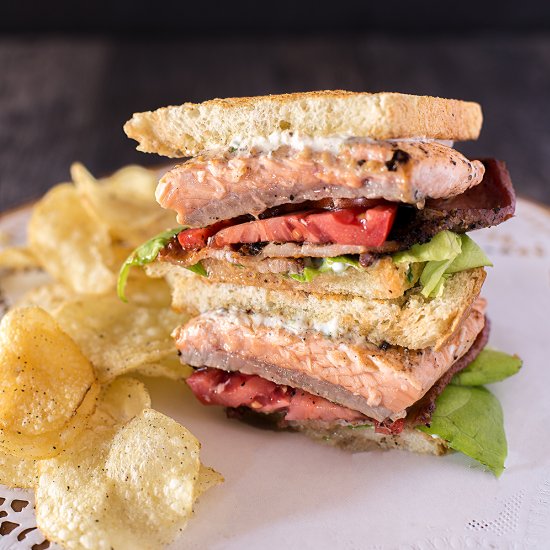 Salmon BLT with Chive Mayo