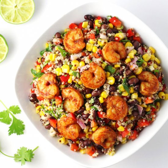 Caribbean Shrimp Quinoa Salad