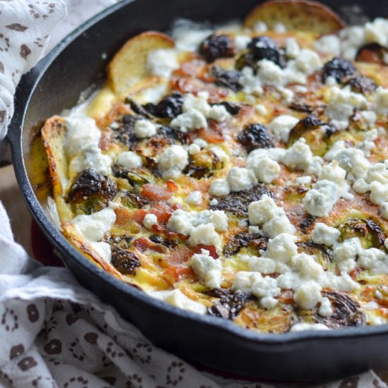 Roasted Veggie Gorgonzola Frittata