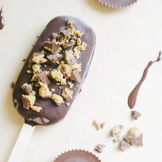 Peanut Butter Cup Cream Pops