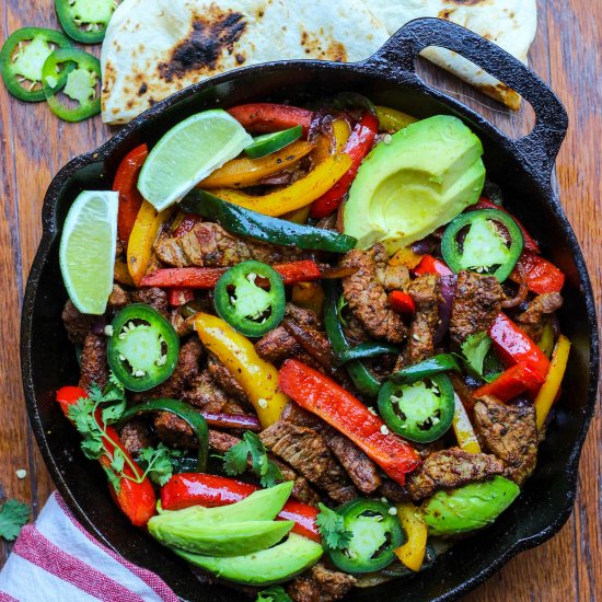 20-Minute Steak Fajita Skillet