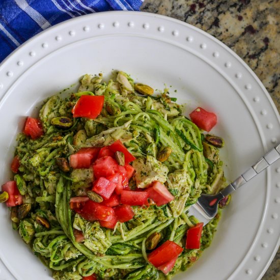 Pesto Chicken Noodles