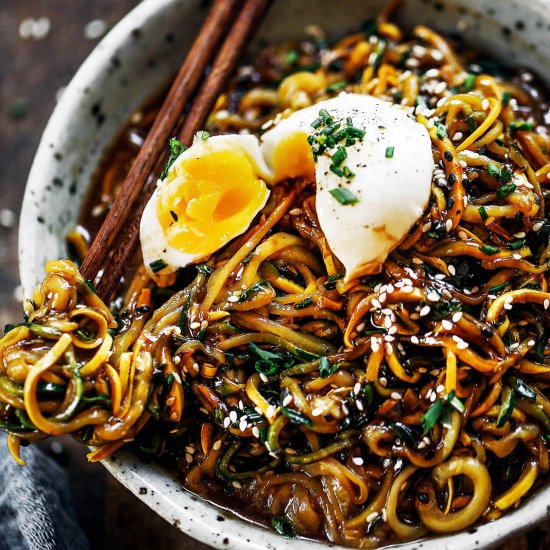 Whole30 Asian Noodle Bowl