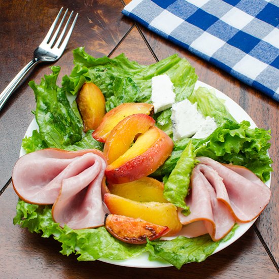 Roast Peach Salad