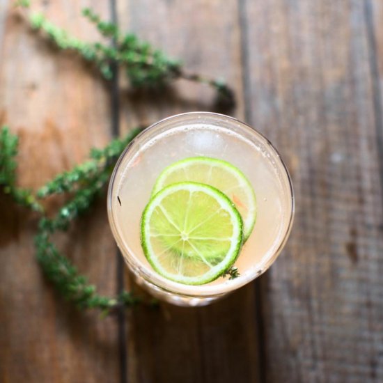 Pink Grapefruit & Thyme Lemonade