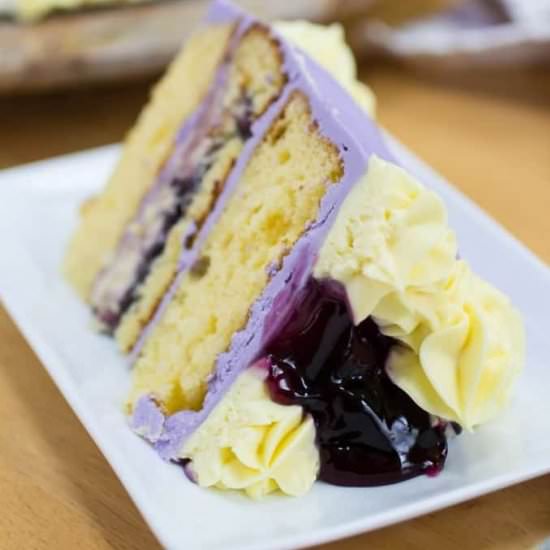 Blueberry Lemon Pudding Cake