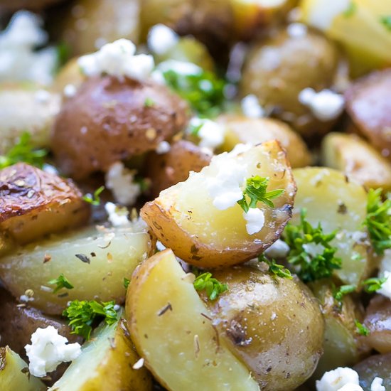 Greek Potatoes in Foil