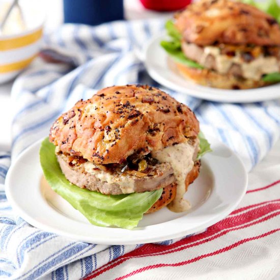 Louisiana Cajun Turkey Burgers