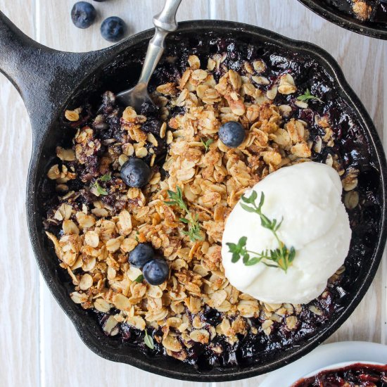 Secret Ingredient Blueberry Crisp