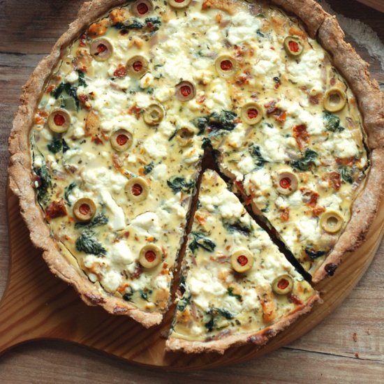 Wholegrain Chicken and Feta Tart