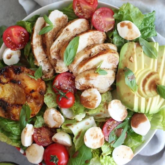 Grilled Peach Caprese Salad