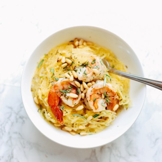 Lemon Herb Spaghetti Squash