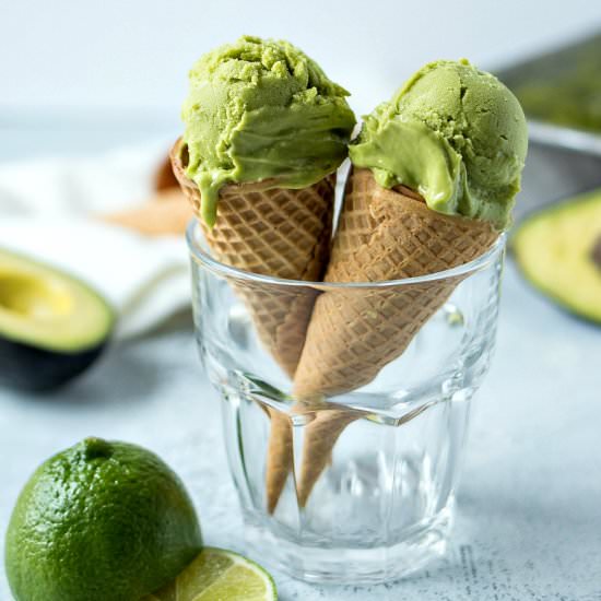 Avocado Lime Sorbet