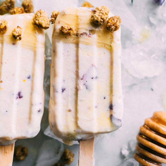 Lemon Ice Cream Pops