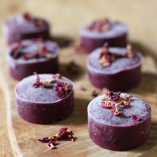 Frozen Coconut Berry Smoothie Block