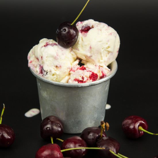 Cherry Rum Ice Cream