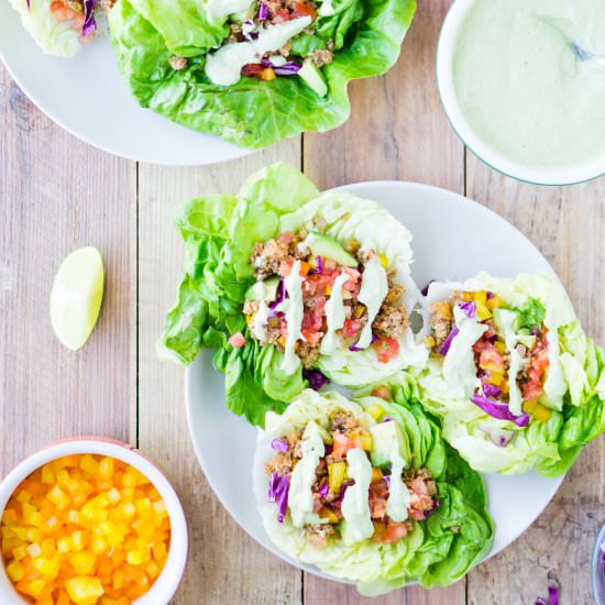 Taco Lettuce Boats