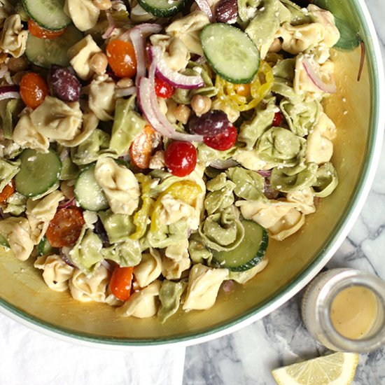 Greek Tortellini Pasta Salad