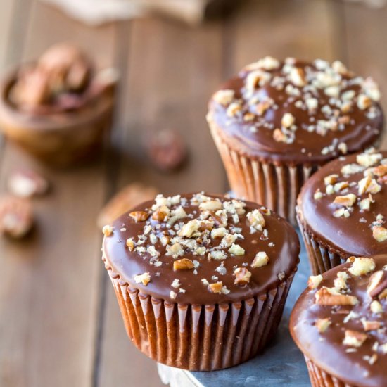 Texas Sheet Cake Cupcakes