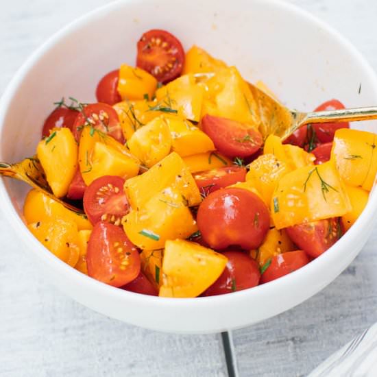 5 Minute Summer Tomato Salad