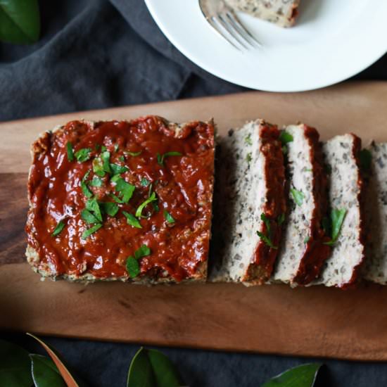 Turkey Lentil Jalapeno Meatloaf