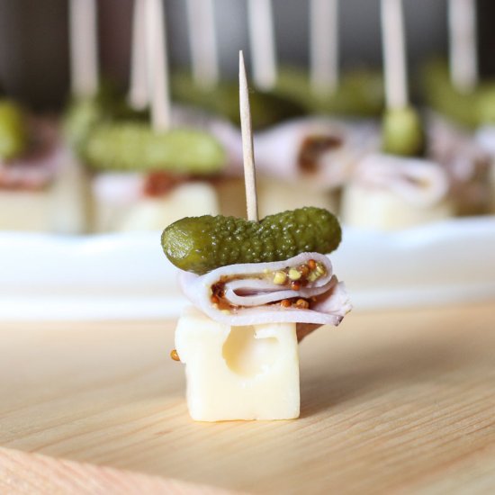 Cuban Sandwich On A Stick Appetizer