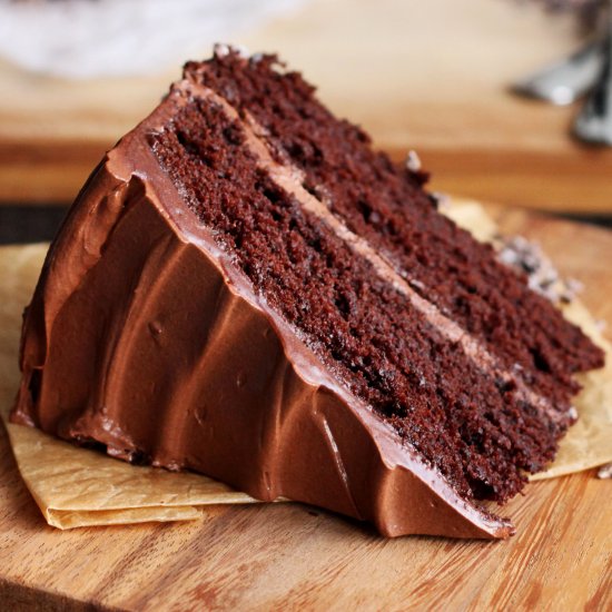 Best Double Dark Chocolate Cake