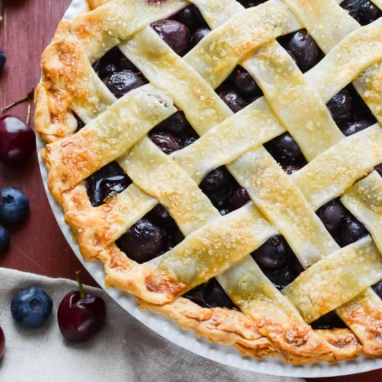 Summer Cherry Berry Pie