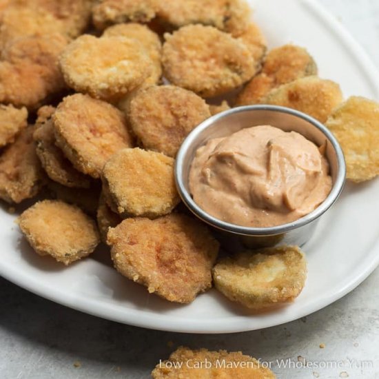 Easy Fried Pickles (Low Carb, GF)