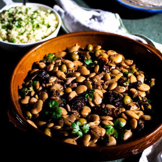 Almond, Butter Bean, & Prune Tagine