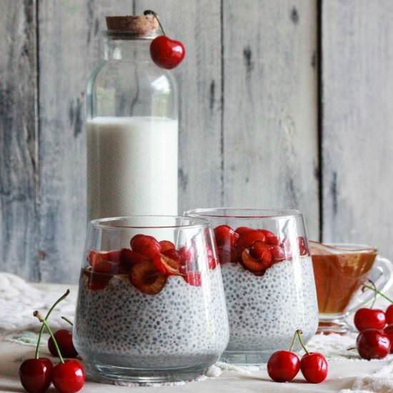 Cherry Chia Pudding