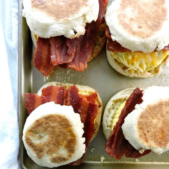 Make Ahead Breakfast Sandwiches