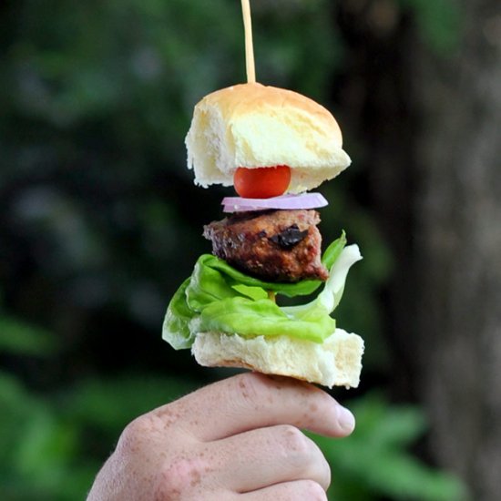 Grilled-in Bacon Cheddar Burgers