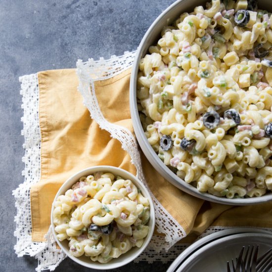 Sharp Cheddar Macaroni Salad