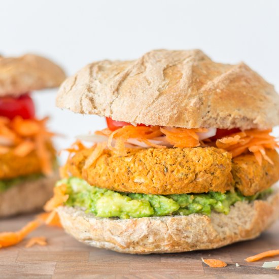 Sweet Potato Chickpea Burger