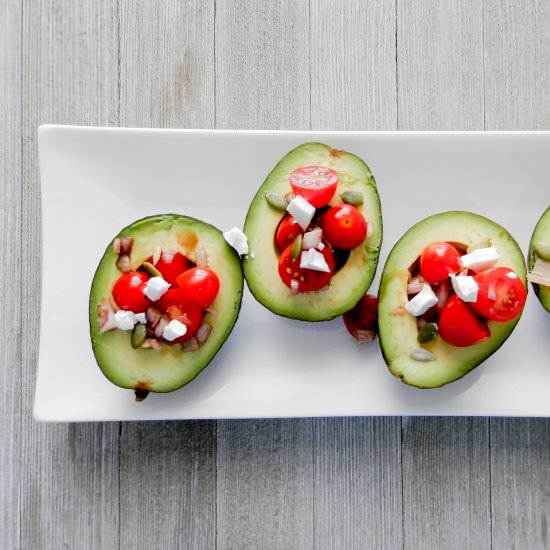 Balsamic Avocado Cups’ Salad