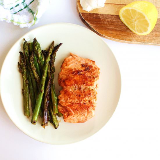 Honey Lemon Salmon & Asparagus