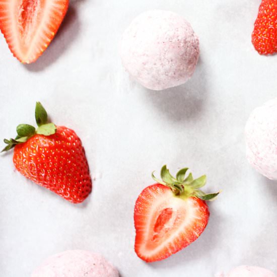 Strawberries & Cream Fat Bombs