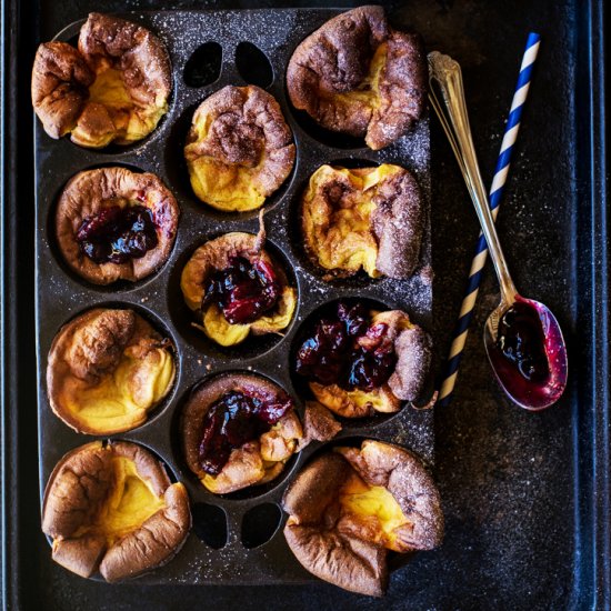 Mini Dutch Baby Pancakes with Fruit