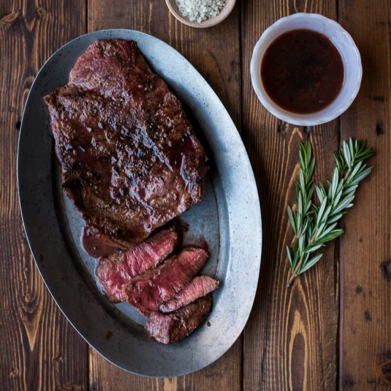 Pomegranate Wine Flatiron Steak