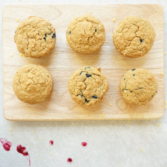 Lemon Blueberry Jam Muffins