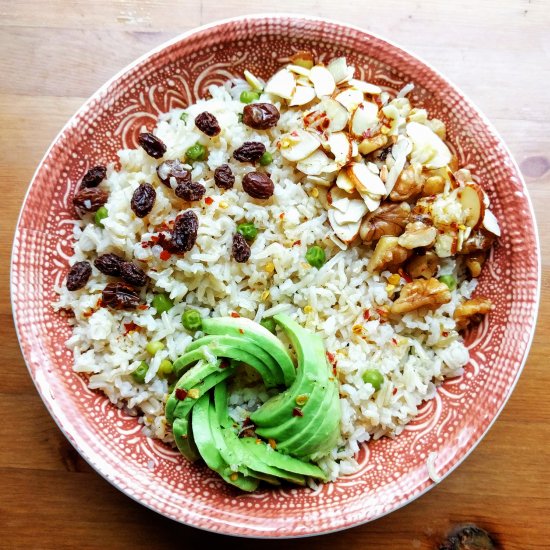 Brown Rice Walnut Salad