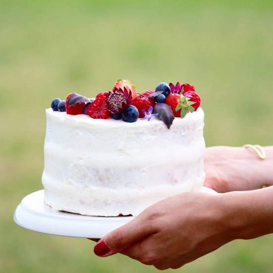 Red Fruit and Mint Layer Cake