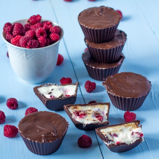 No-Bake Raspberry Cheesecake Cups